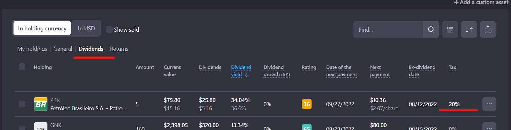 how-to-set-tax-on-dividends-for-your-holdings-portfolio